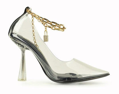 pointy toe stiletto clear dress shoe - RK Collections Boutique