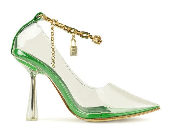 pointy toe stiletto clear dress shoe - RK Collections Boutique