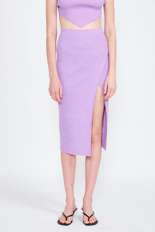 High waist wrapped midi skirt - RK Collections Boutique