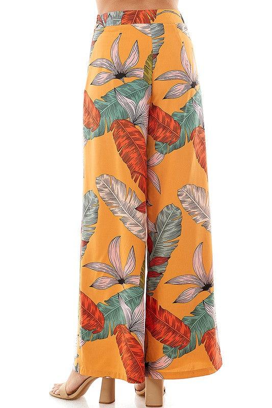 straight leg floral pants - RK Collections Boutique