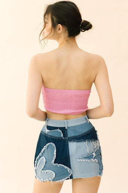 strapless crop top - RK Collections Boutique