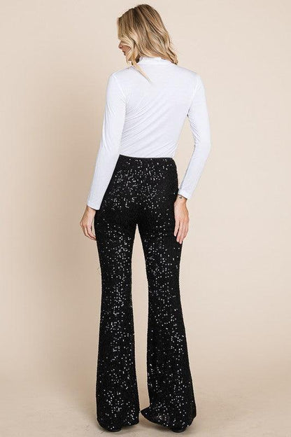 sequin flare pants - RK Collections Boutique