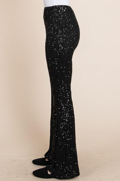 sequin flare pants - RK Collections Boutique