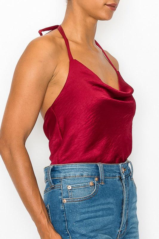 satin halter top - RK Collections Boutique