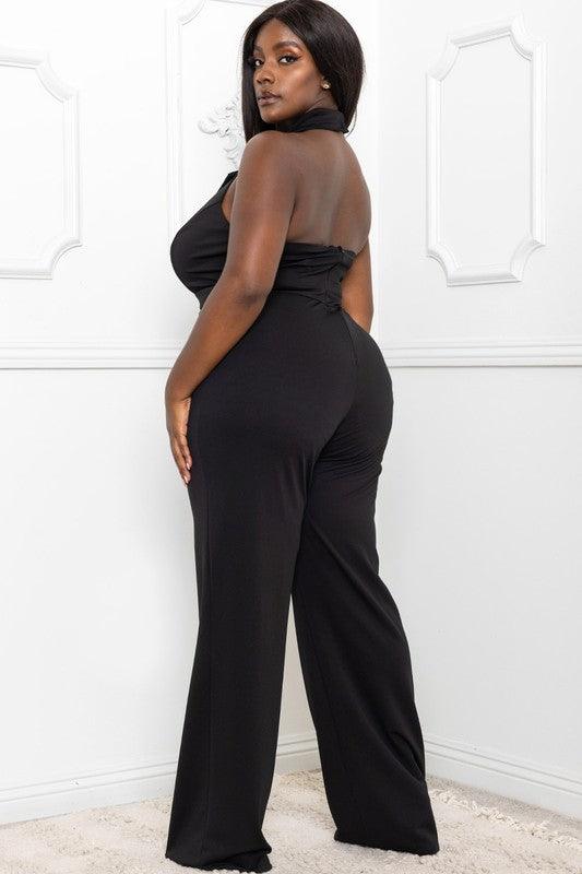 PLUS halter neck jumpsuit - RK Collections Boutique