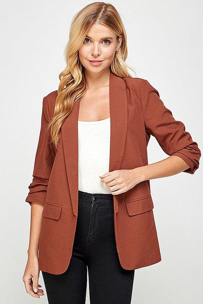 3/4 sleeve blazer - RK Collections Boutique