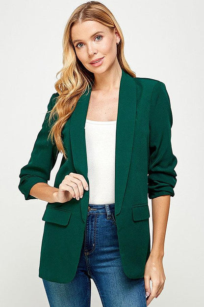 3/4 sleeve blazer - RK Collections Boutique