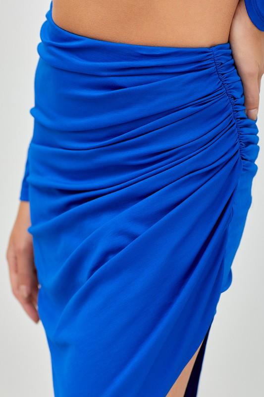 asymmetric ruched skirt - RK Collections Boutique