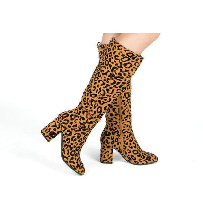 knee high block heel boots - RK Collections Boutique