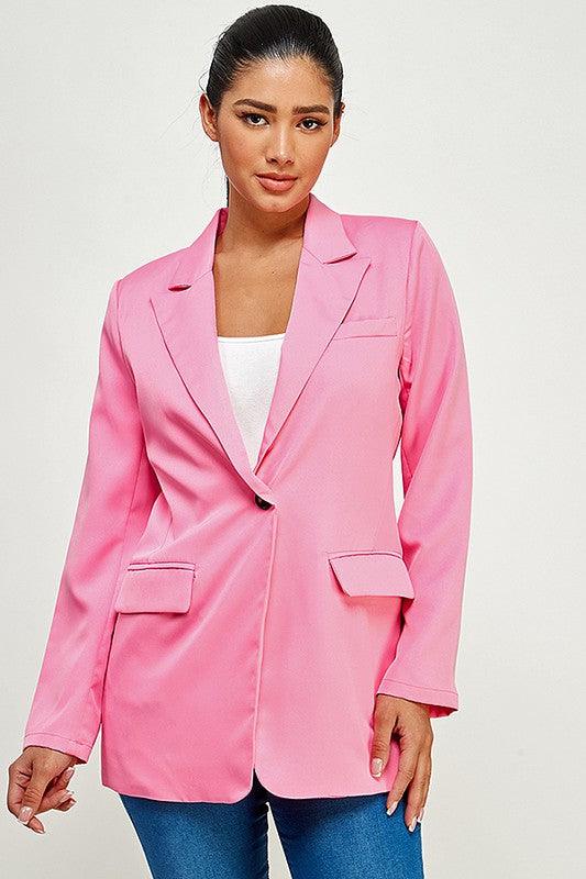 One Button Blazer - RK Collections Boutique