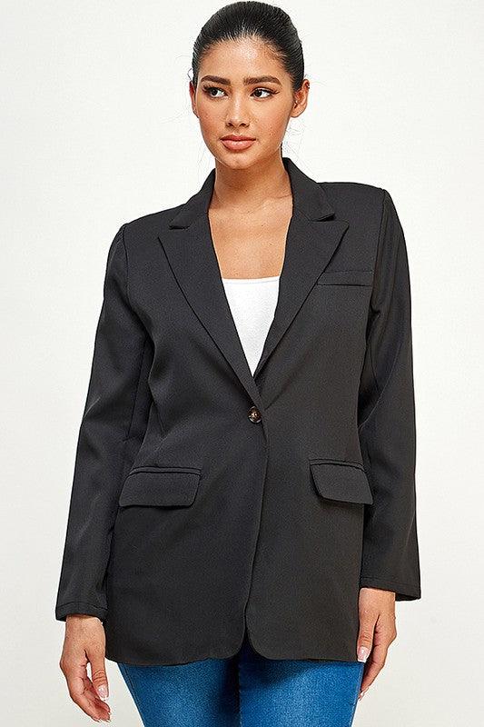 One Button Blazer - RK Collections Boutique