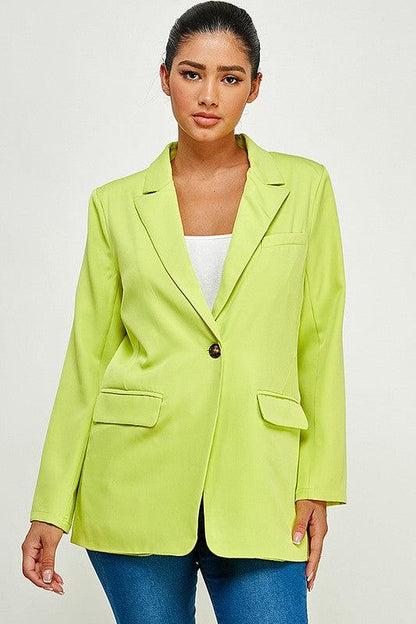 One Button Blazer - RK Collections Boutique