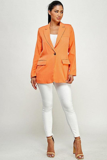 One Button Blazer - RK Collections Boutique