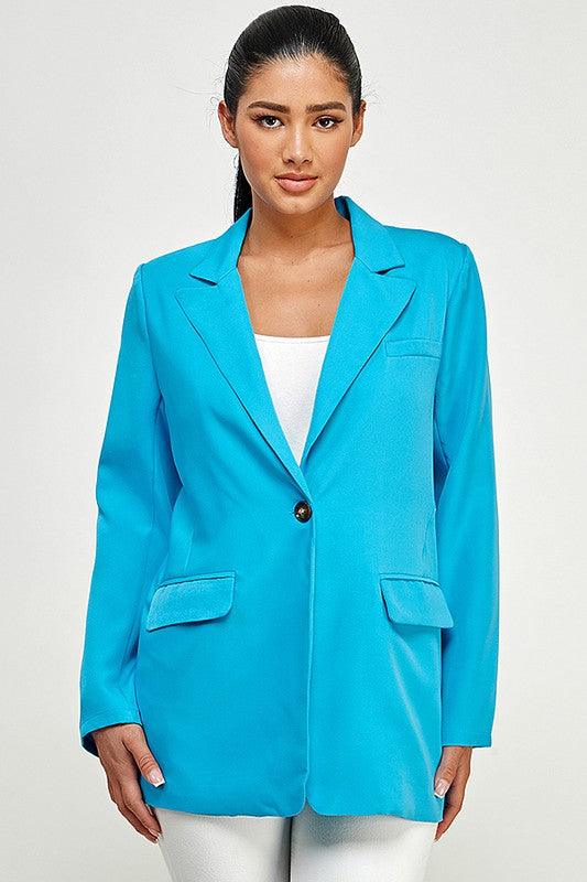 One Button Blazer - RK Collections Boutique