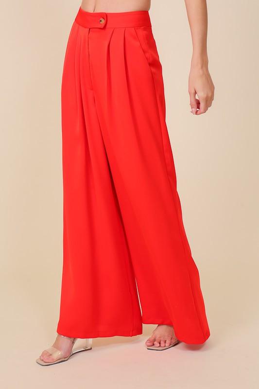 high waist wide leg pants - RK Collections Boutique