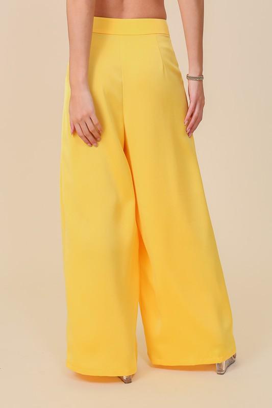 high waist wide leg pants - RK Collections Boutique