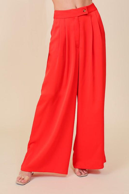 high waist wide leg pants - RK Collections Boutique