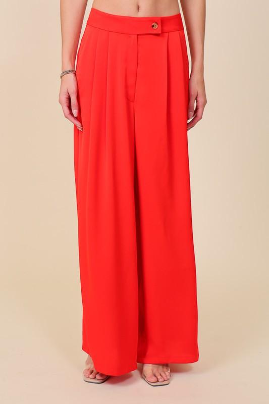 high waist wide leg pants - RK Collections Boutique