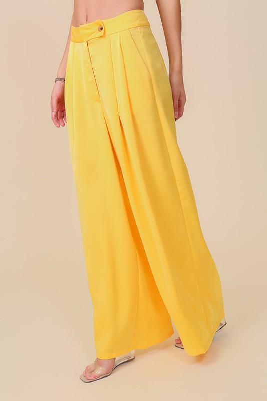 high waist wide leg pants - RK Collections Boutique