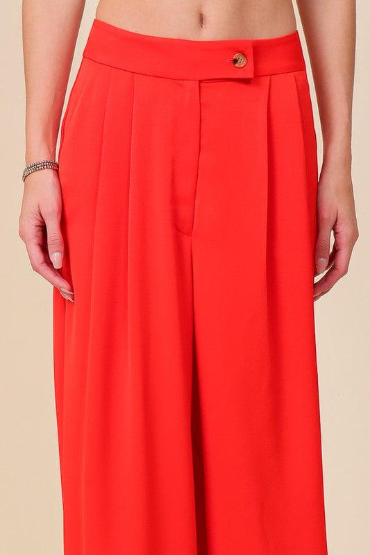 high waist wide leg pants - RK Collections Boutique