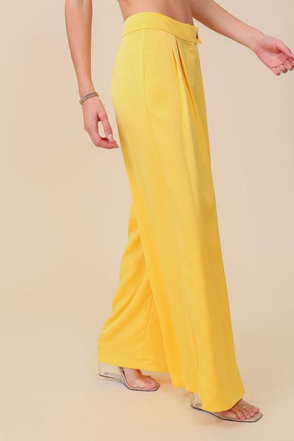 high waist wide leg pants - RK Collections Boutique