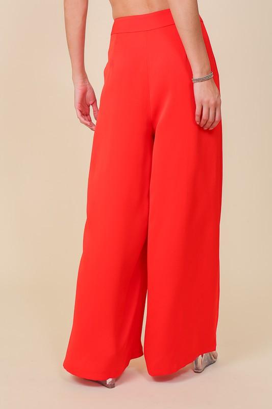 high waist wide leg pants - RK Collections Boutique