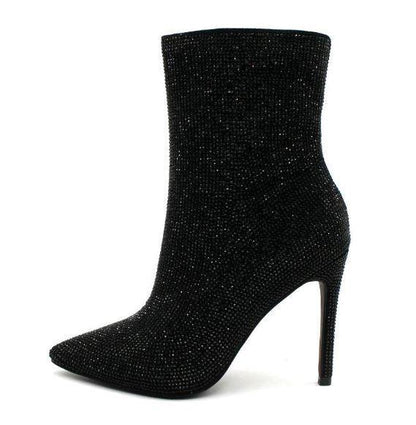 rhinestone stiletto bootie - RK Collections Boutique