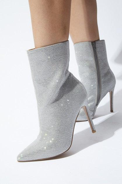 rhinestone stiletto bootie - RK Collections Boutique