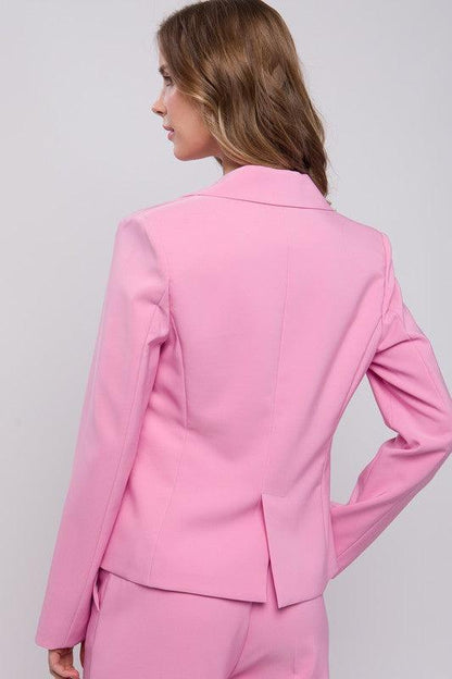 Single Button Closures Vertigo Blazer - RK Collections Boutique