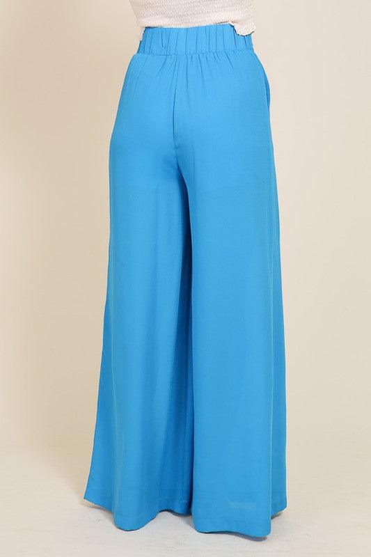 High waisted wide leg dress pants - RK Collections Boutique