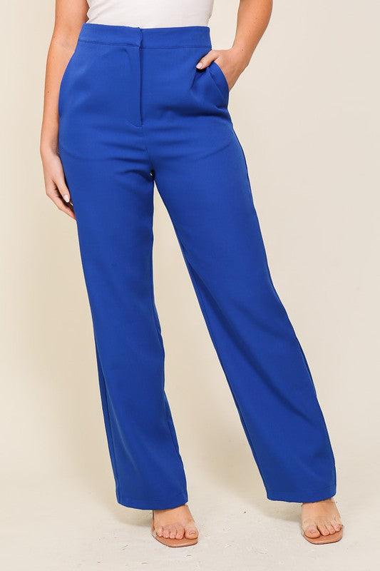 High waisted wide leg slacks - RK Collections Boutique