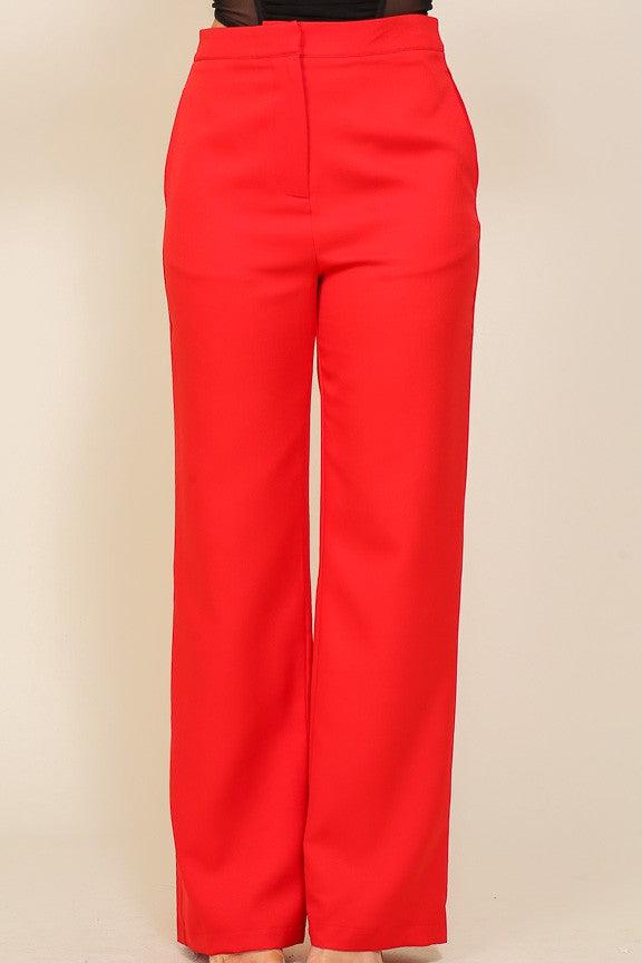 High waisted wide leg slacks - RK Collections Boutique