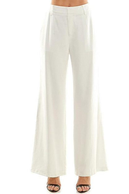 high waist wide leg pants - RK Collections Boutique