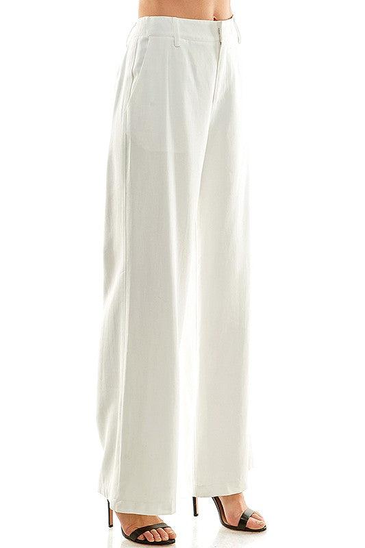 high waist wide leg pants - RK Collections Boutique