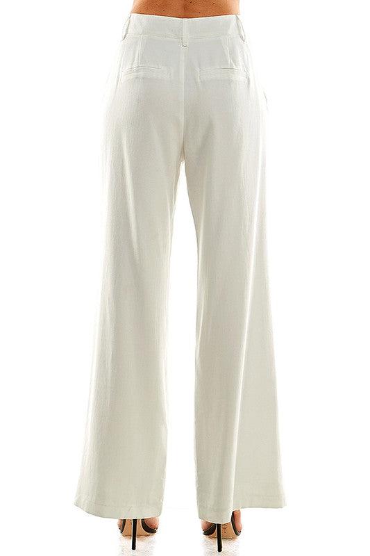 high waist wide leg pants - RK Collections Boutique