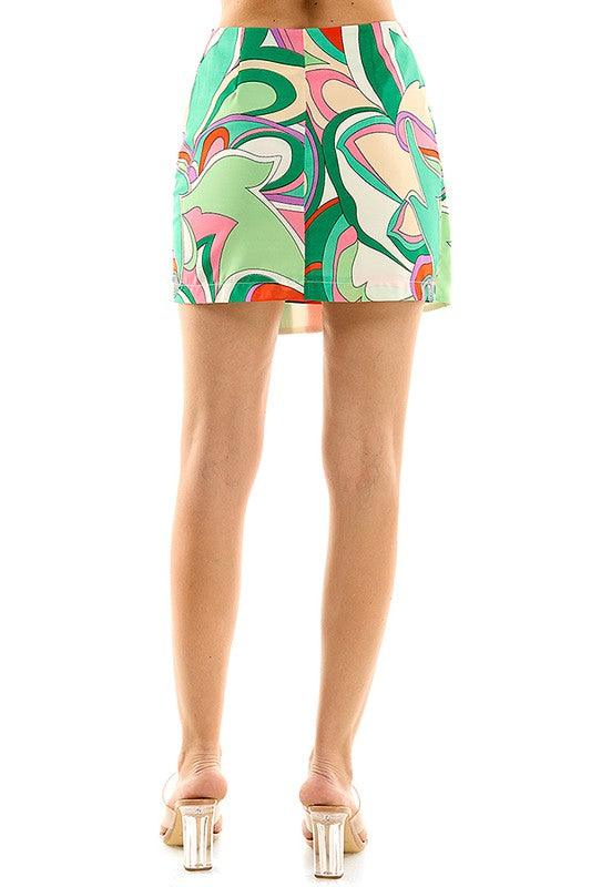 print skort - RK Collections Boutique