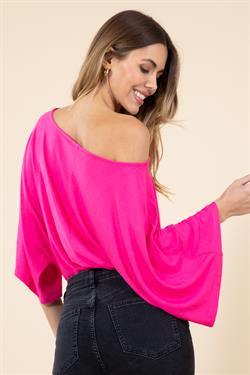 Wide Sleeve Oversized Off the Shoulder Bodysuit - RK Collections Boutique