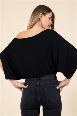 Wide Sleeve Oversized Off the Shoulder Bodysuit - RK Collections Boutique