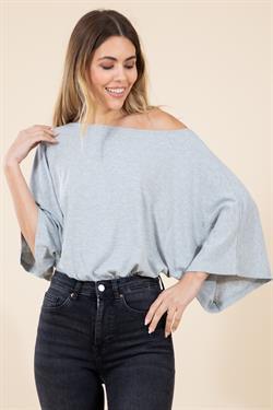 Wide Sleeve Oversized Off the Shoulder Bodysuit - RK Collections Boutique