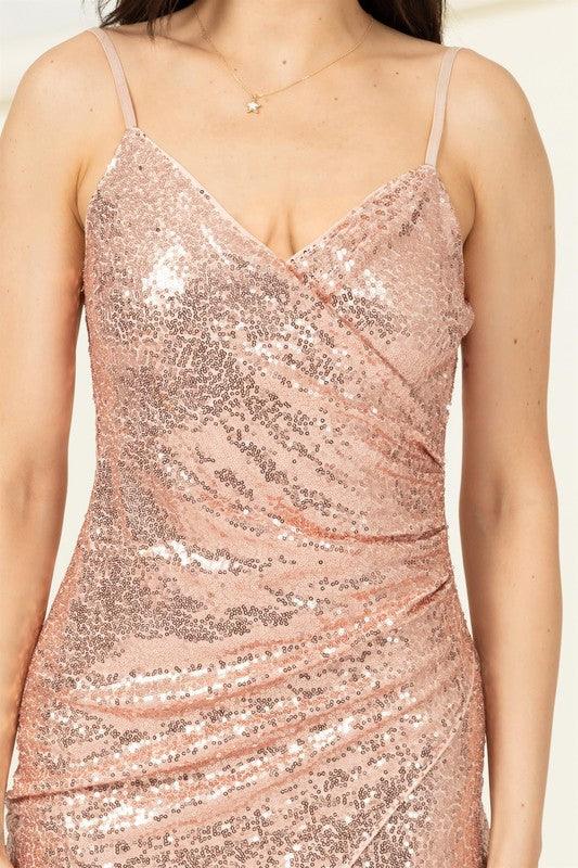 sleeveless sequin mini dress - RK Collections Boutique