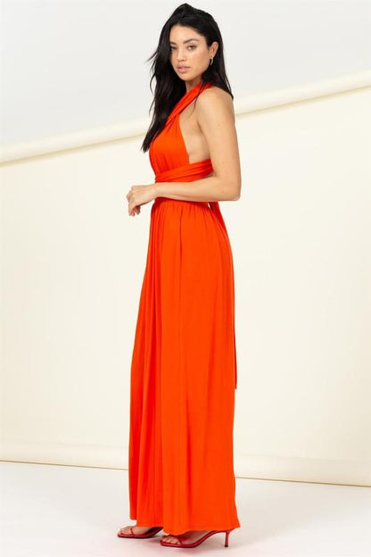 Wrap around wide leg jumpsuit - RK Collections Boutique