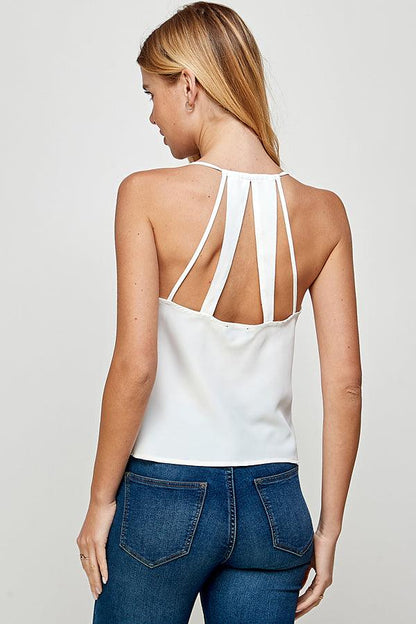 Cowl neck top w/ back detail - RK Collections Boutique