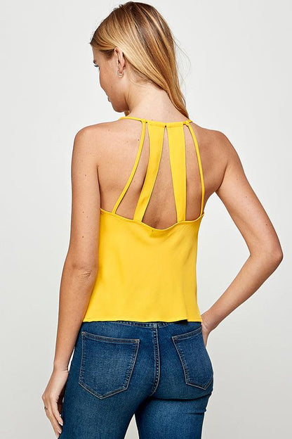 Cowl neck top w/ back detail - RK Collections Boutique