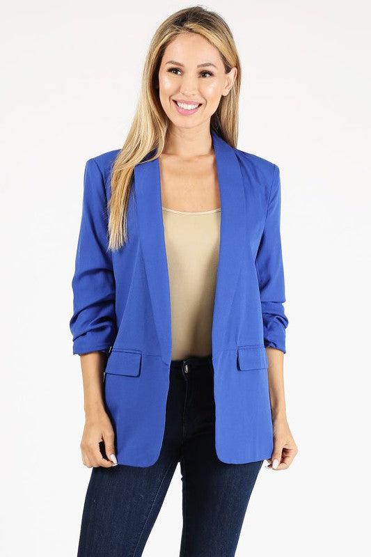 3/4 sleeve blazer - RK Collections Boutique