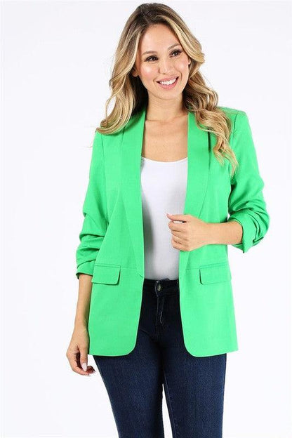 3/4 sleeve blazer - RK Collections Boutique