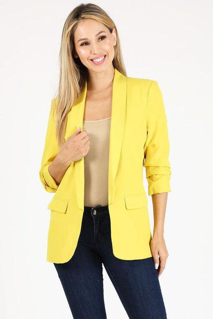 3/4 sleeve blazer - RK Collections Boutique