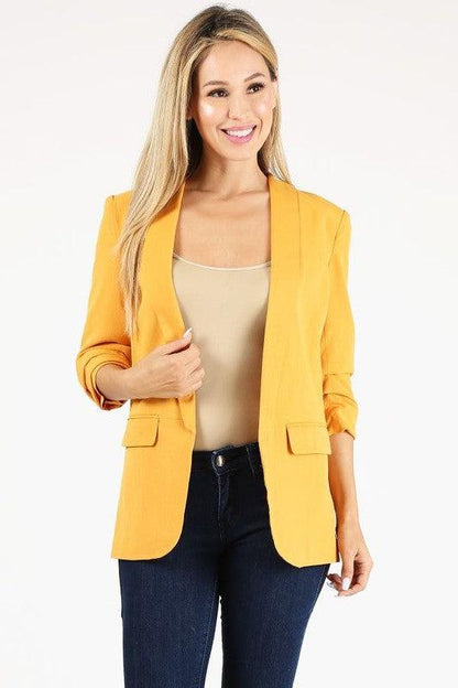 3/4 sleeve blazer - RK Collections Boutique