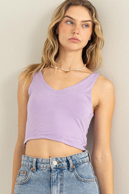 double layered crop tank - RK Collections Boutique