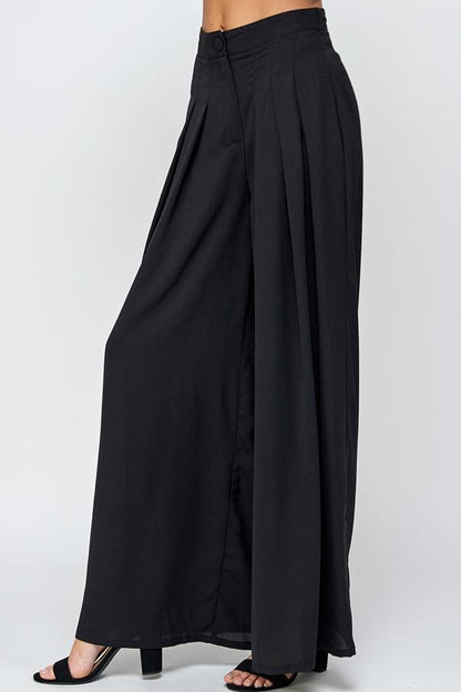 pleated wide leg pants - RK Collections Boutique