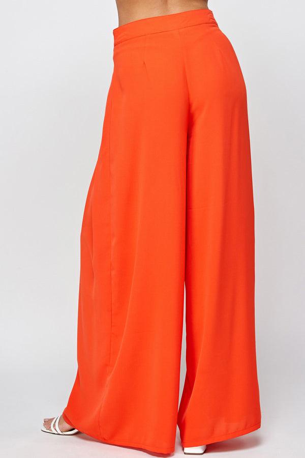 pleated wide leg pants - RK Collections Boutique